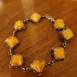 Baltic Amber Bracelet Vintage 7.5"